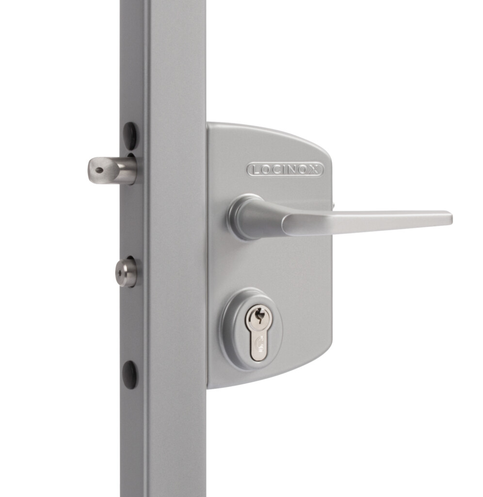 Surface mounted gate lock