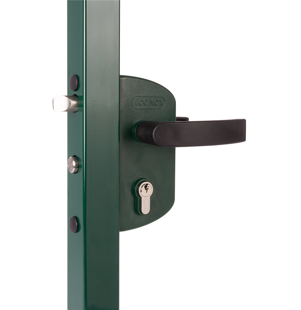 Surface mounted garden gate lock