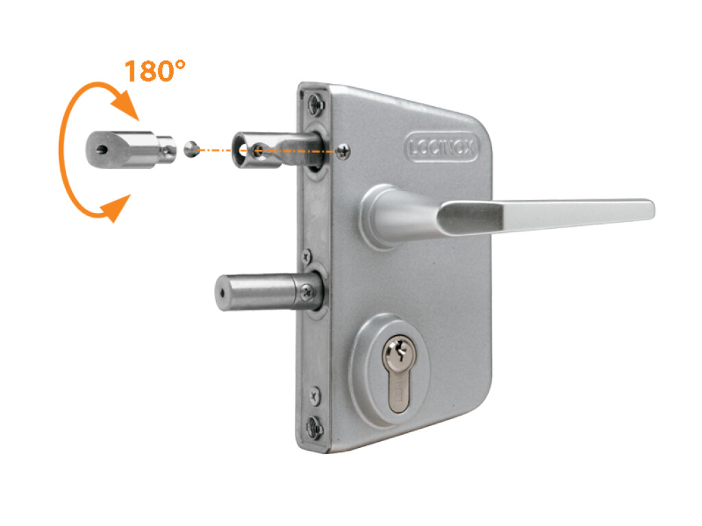 Surface mounted gate lock