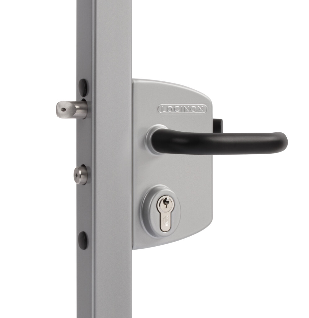 Surface mounted gate lock