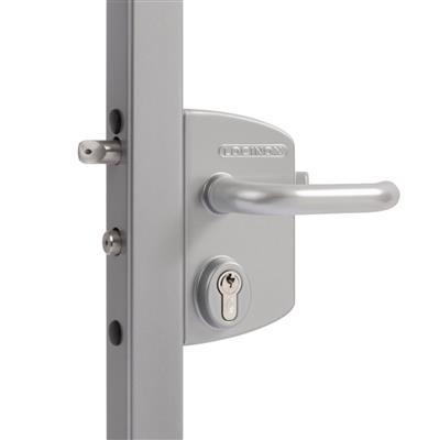 Surface mounted gate lock