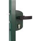 Surface mounted garden gate lock