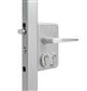 Surface mounted double cylinder gate lock for swing gates