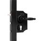 Large surface mounted ornamental gate lock